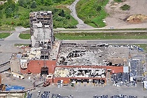 Photo of the evaporator tower job site