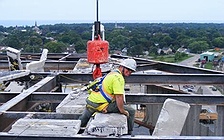 Photo from the top of the evaporator tower