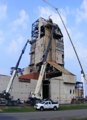 Photo of the evaporator tower