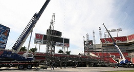 Photo of the stage construction