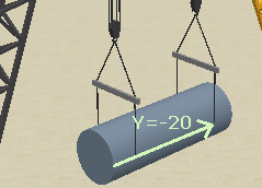 Pick Point Y for cylindrical load